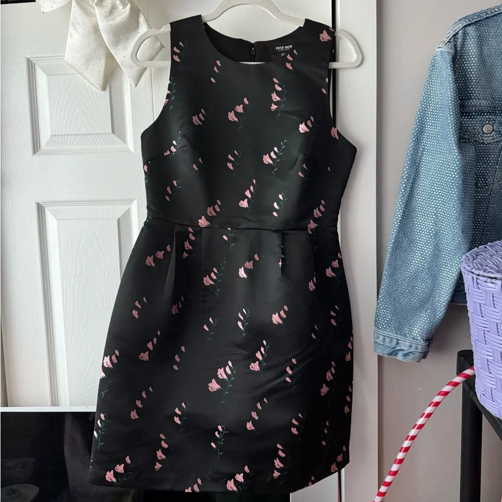 Ever New Black Floral Prom Dress - Picture 3 of 7